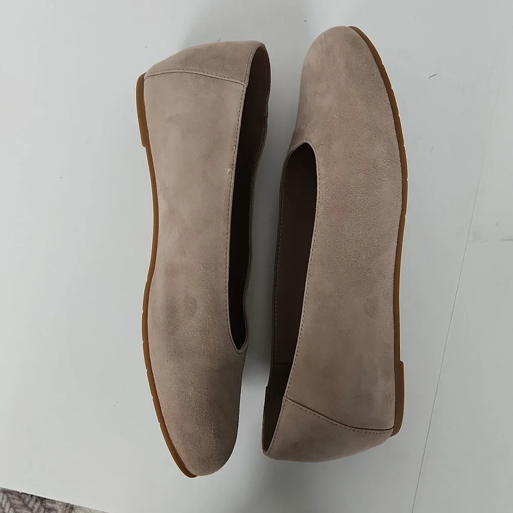 Eileen Fisher Women's Una 2 Flat Earth Nubuck Ballet Flats Size 9 NWOT - Picture 8 of 11